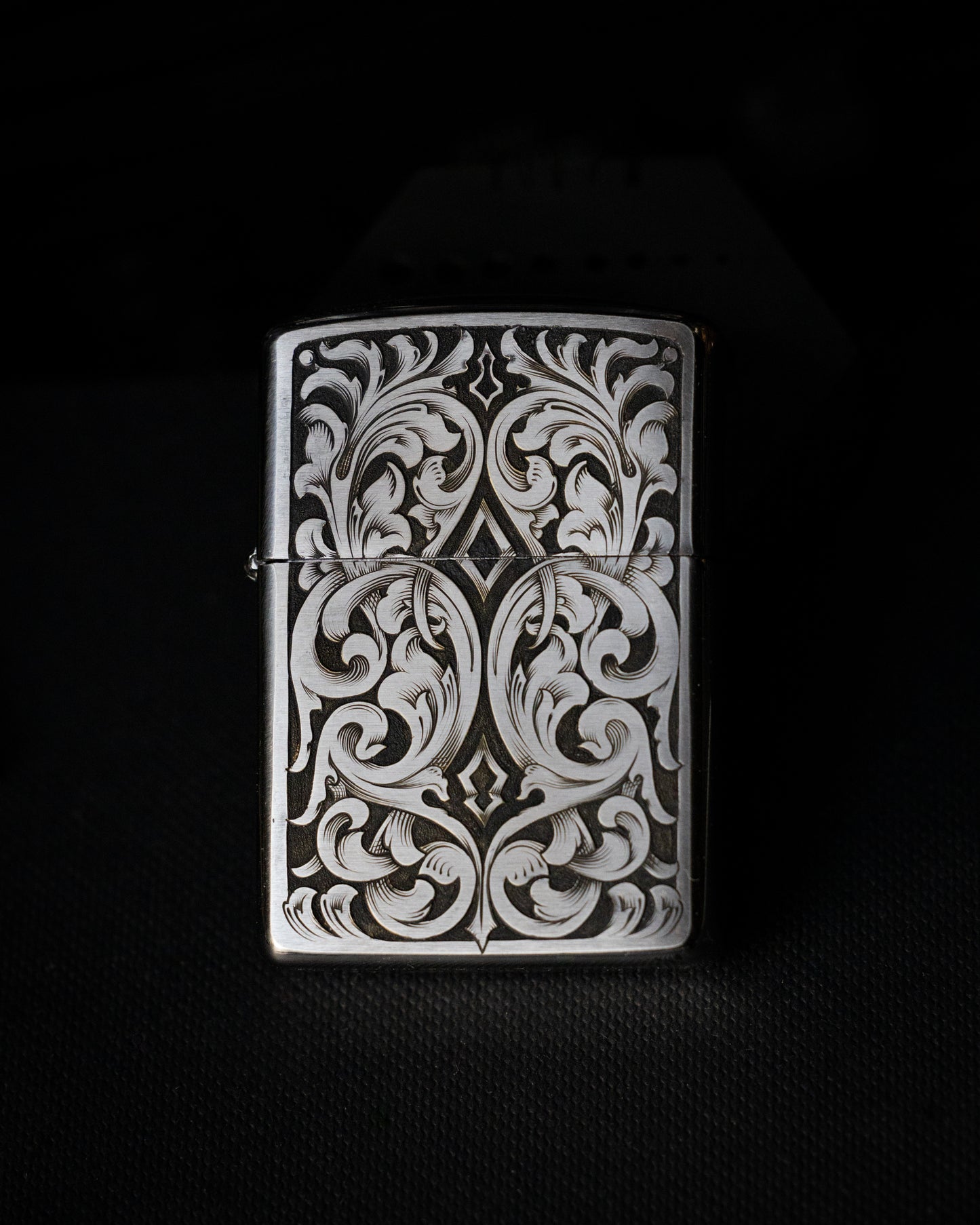 Hand Engraved Armor Zippo Lighter