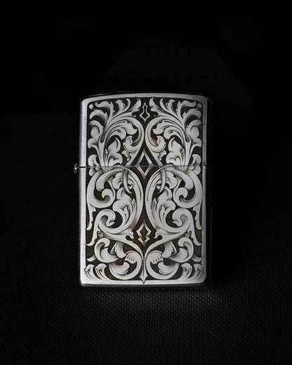 Hand Engraved Armor Zippo Lighter